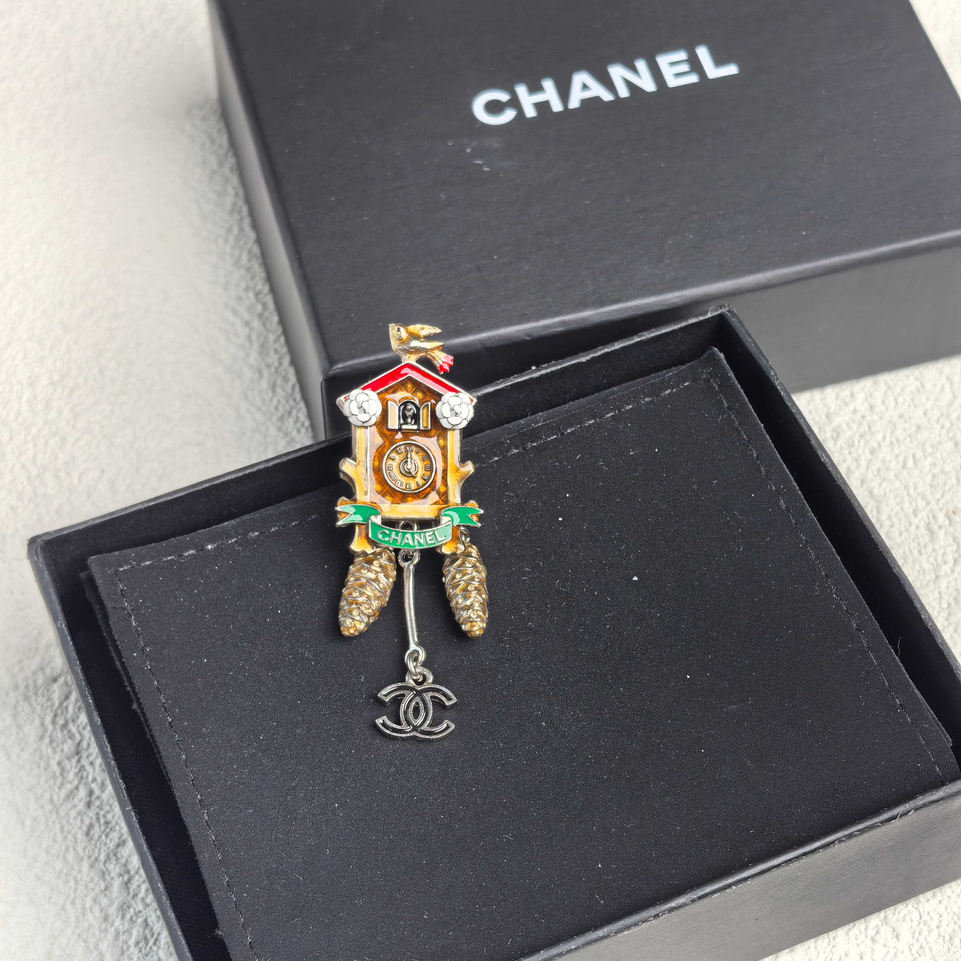 95新 Chanel/香奈儿 泡泡中古 Chanel 萨尔斯堡布谷钟胸针