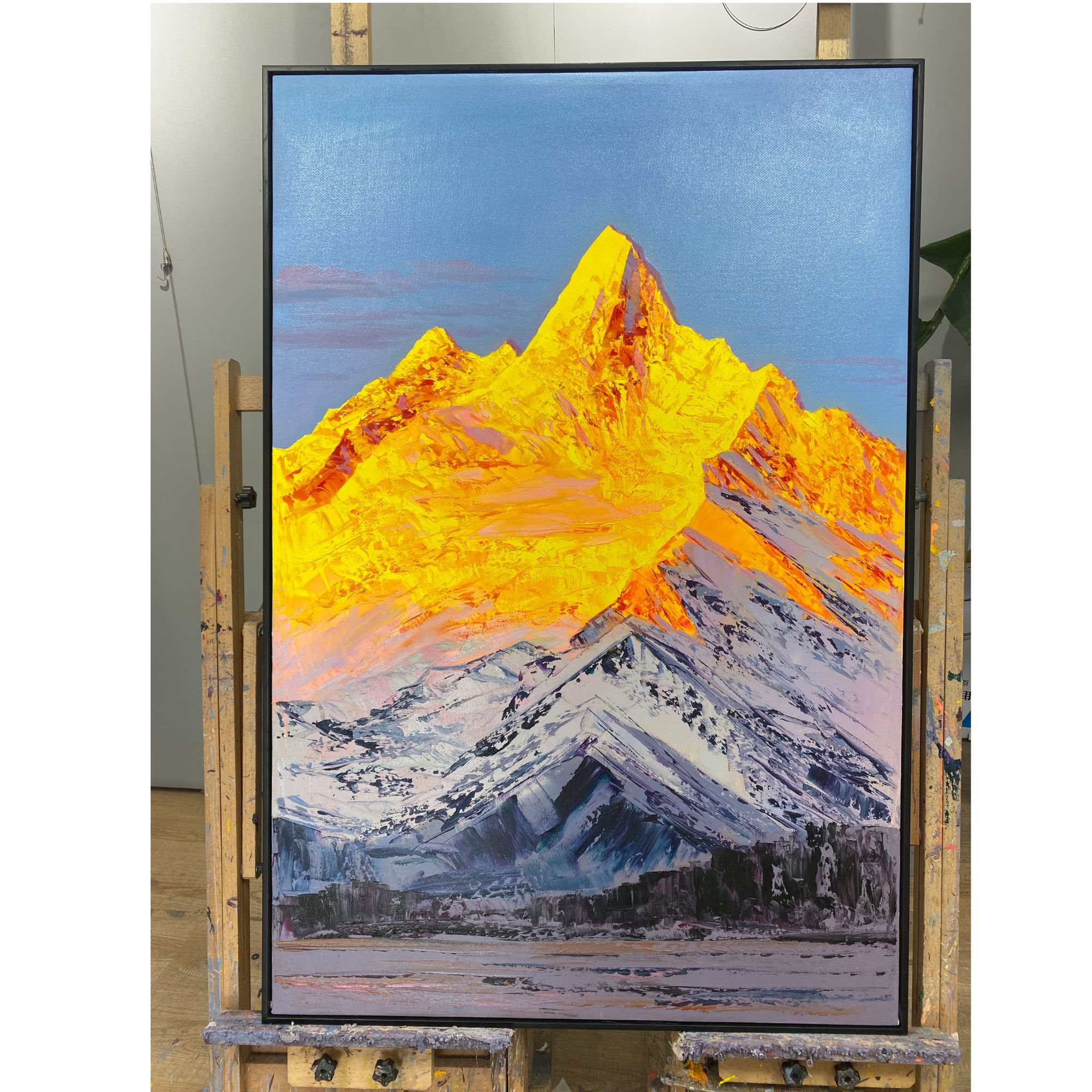 日照金山/油画/画芯80x120cm 