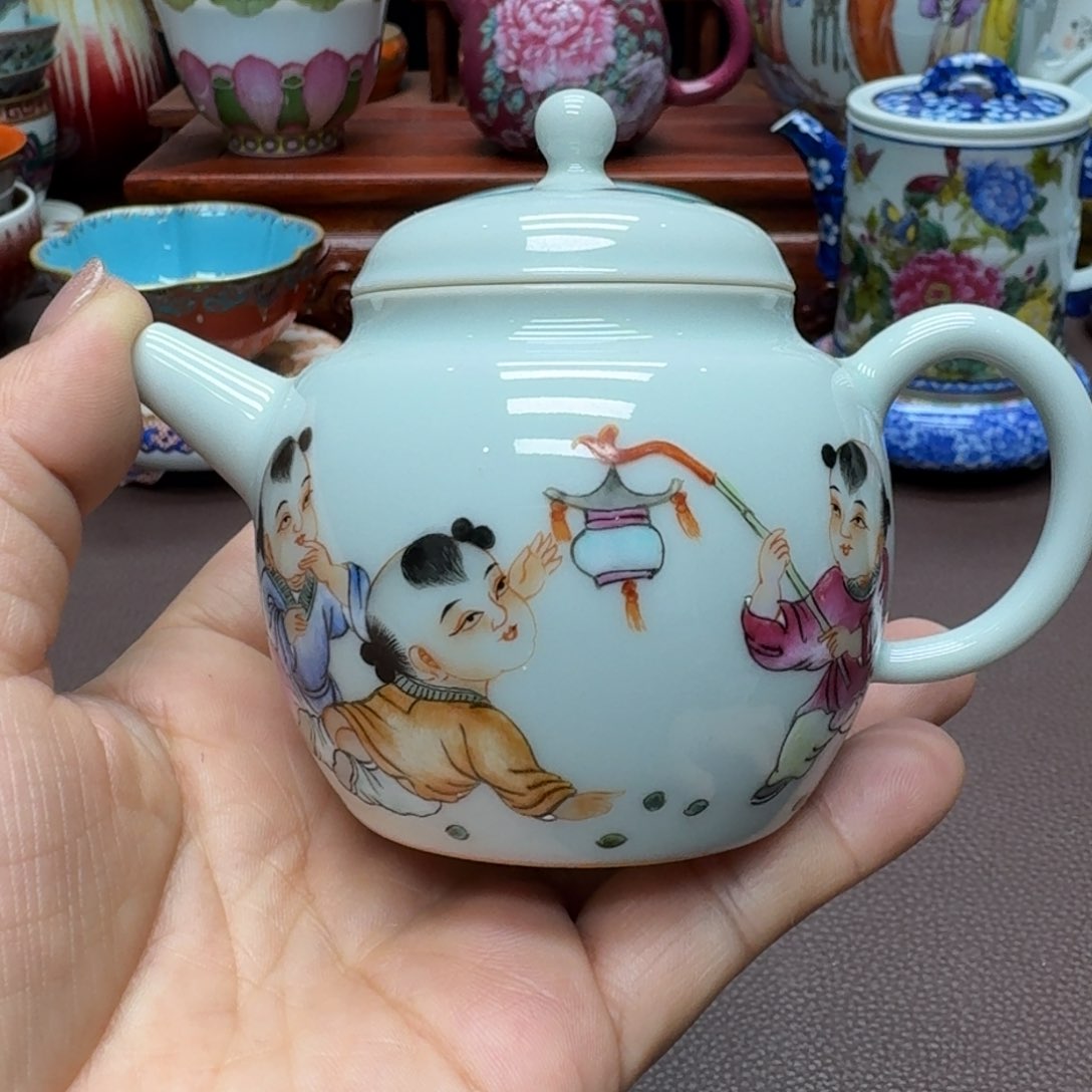 瓷片景德镇仿古手工制作精品展示