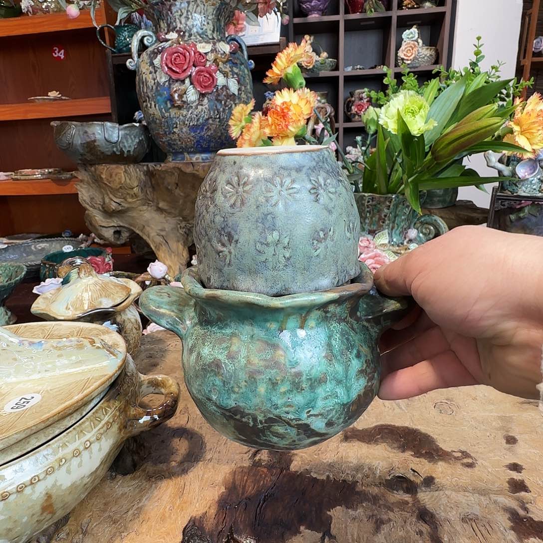 早***票纯手工咖啡杯，餐具