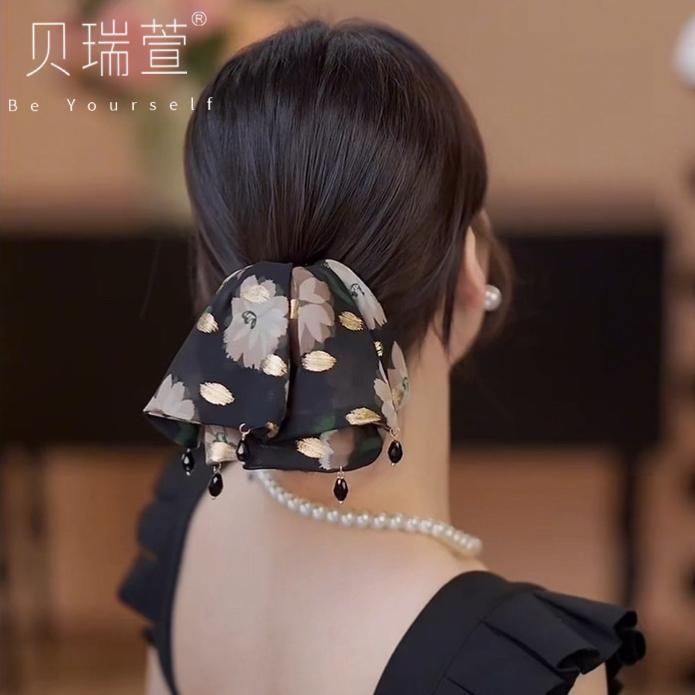 ZJ1608新款韩范繁花裙摆高颅顶发饰头饰抓夹