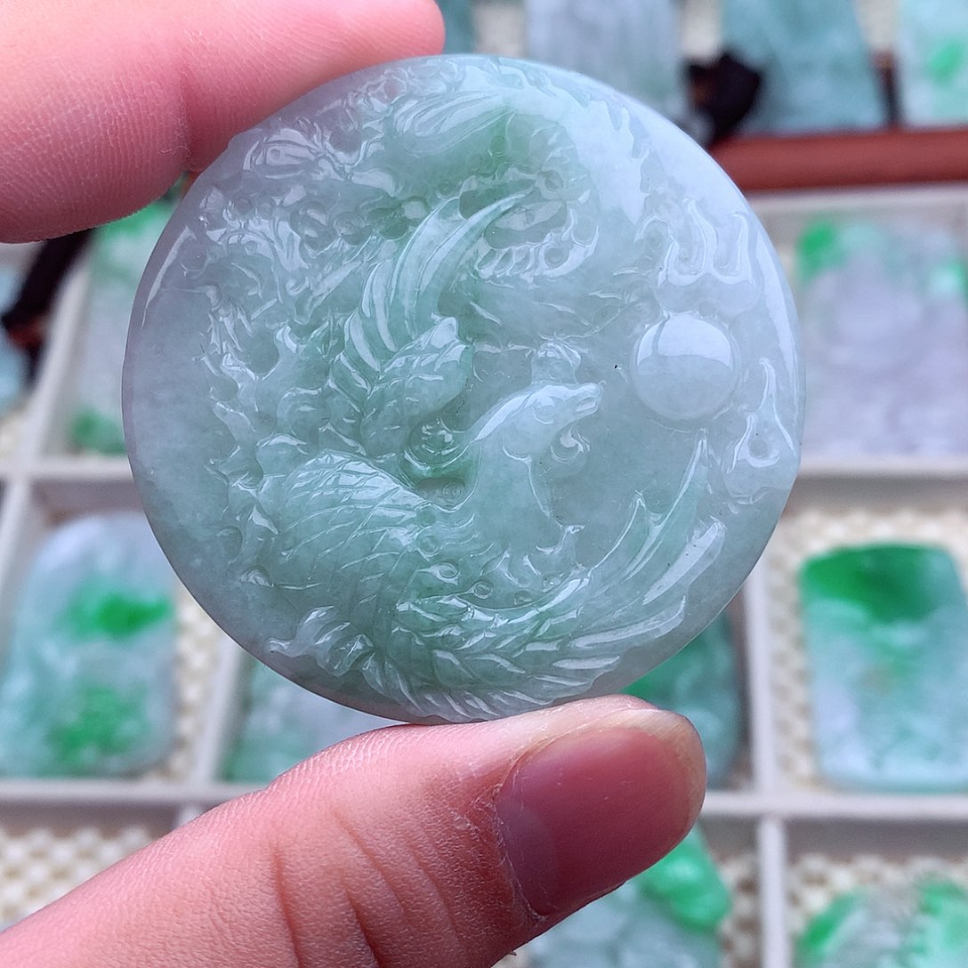 翡翠未镶嵌吊坠(不含链)