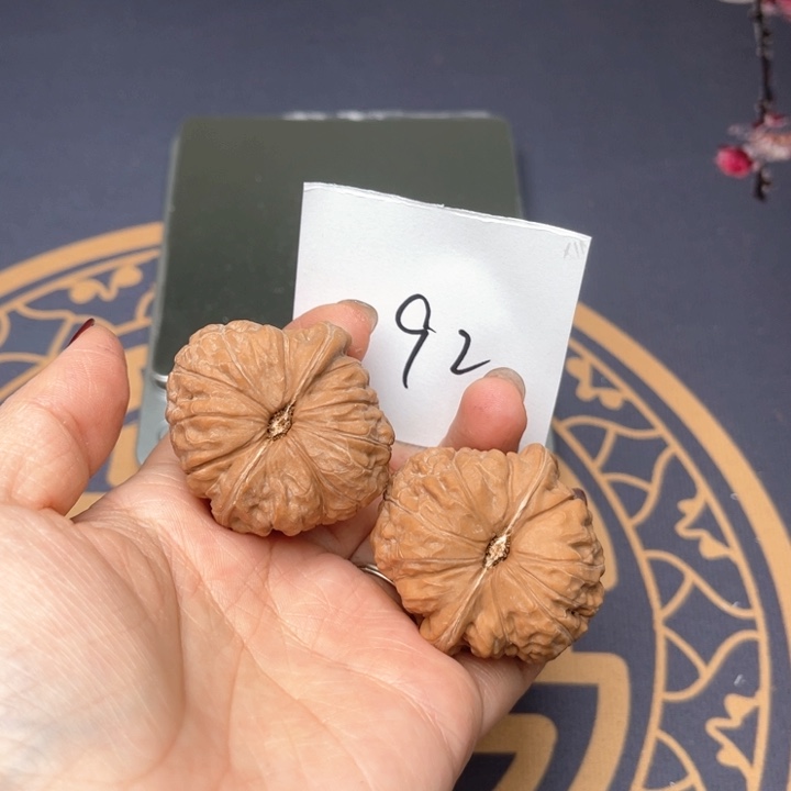 文玩核桃把件40南瓜墩