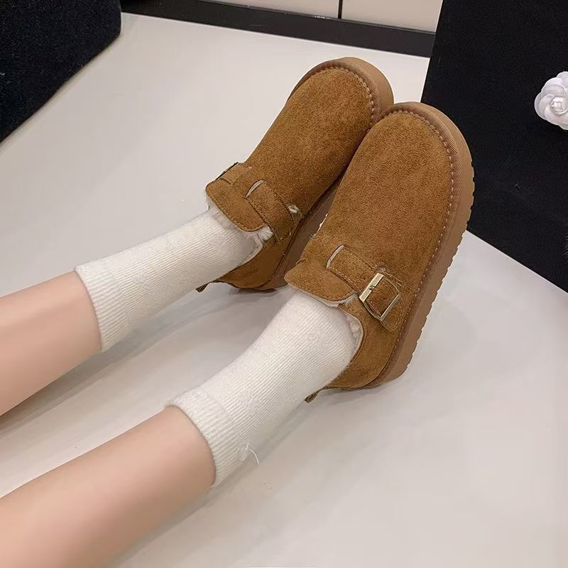 爆款勃肯鞋女加绒保暖雪地靴