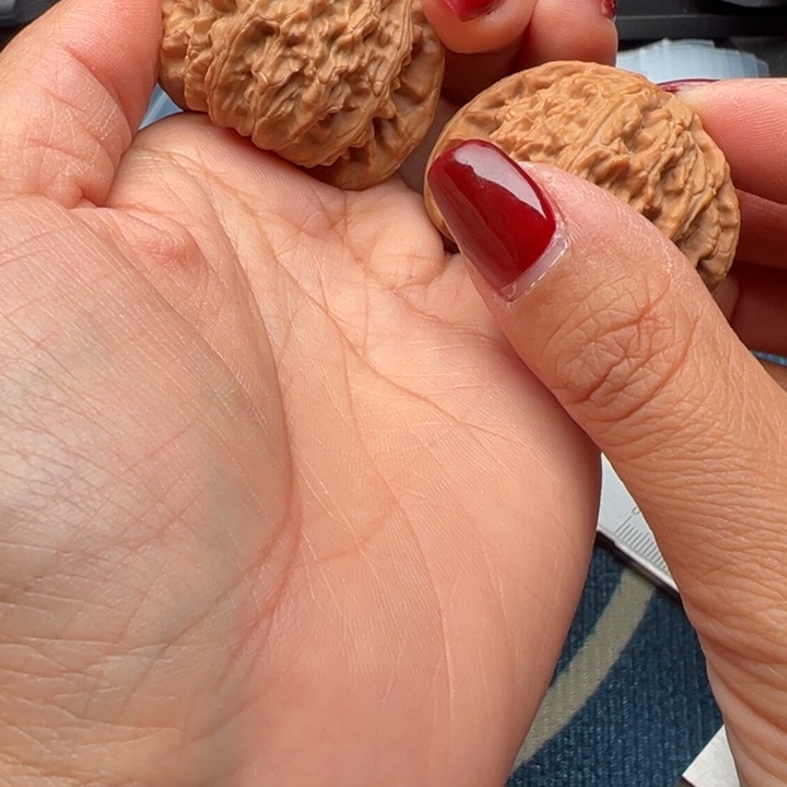 桃核吊坠文玩白狮子