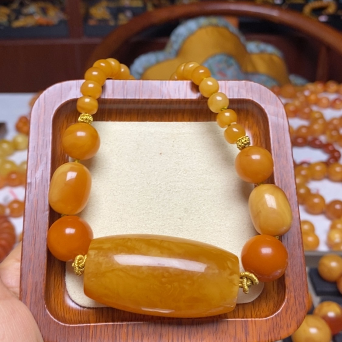 【闪购商品】蜜蜡颈饰未镶嵌项链