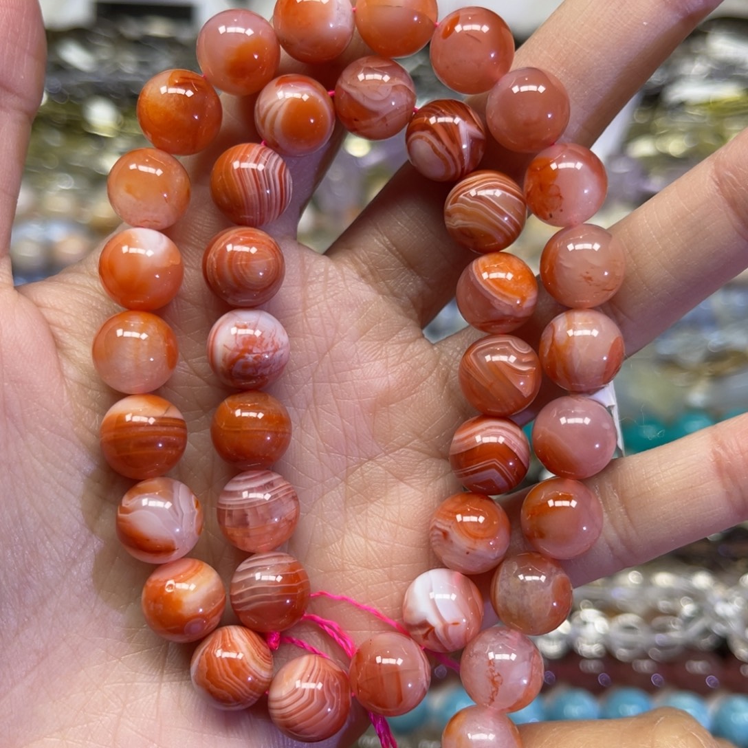 玛瑙/玉髓散珠天然南红玛瑙卡10➕长条38厘米