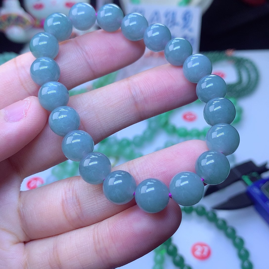 翡翠毛衣链未镶嵌