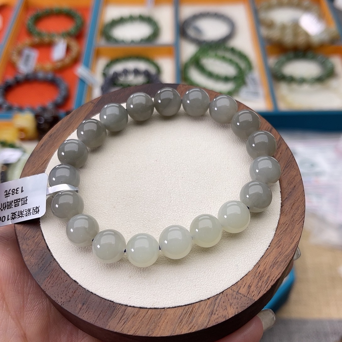 和田玉未镶嵌手串Z40卡10