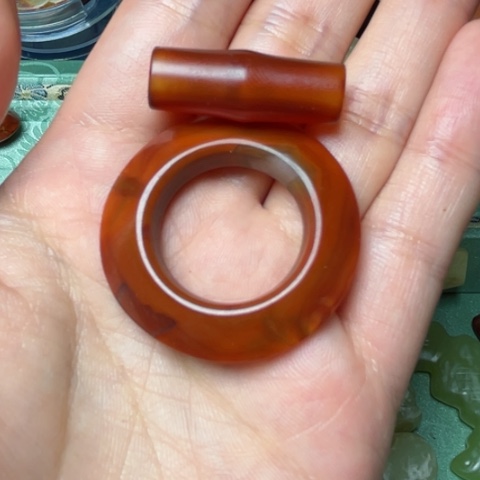 玛瑙/玉髓颈饰合金江***烟