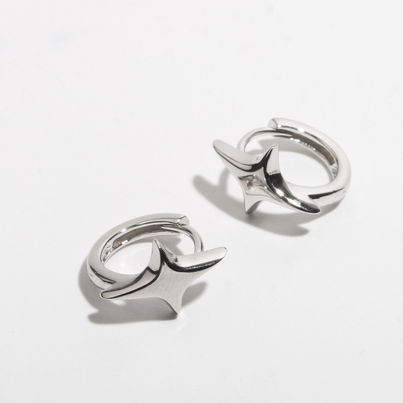 925银耳饰 S925星星耳环 简约轻奢高级感耳扣 日常通勤上班耳饰