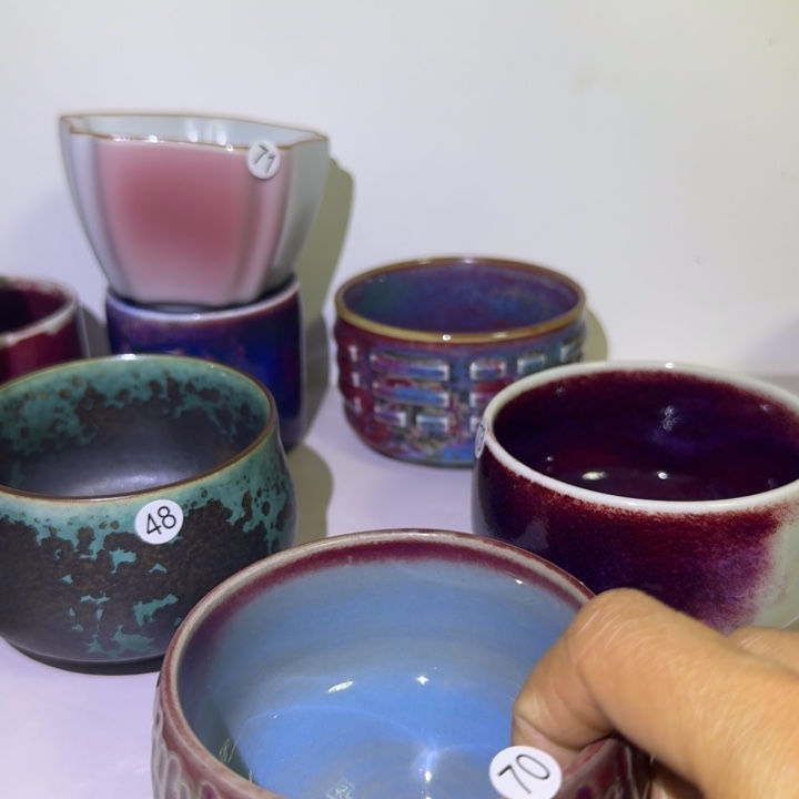 幸***！陶盖碗钧瓷单杯精品系列