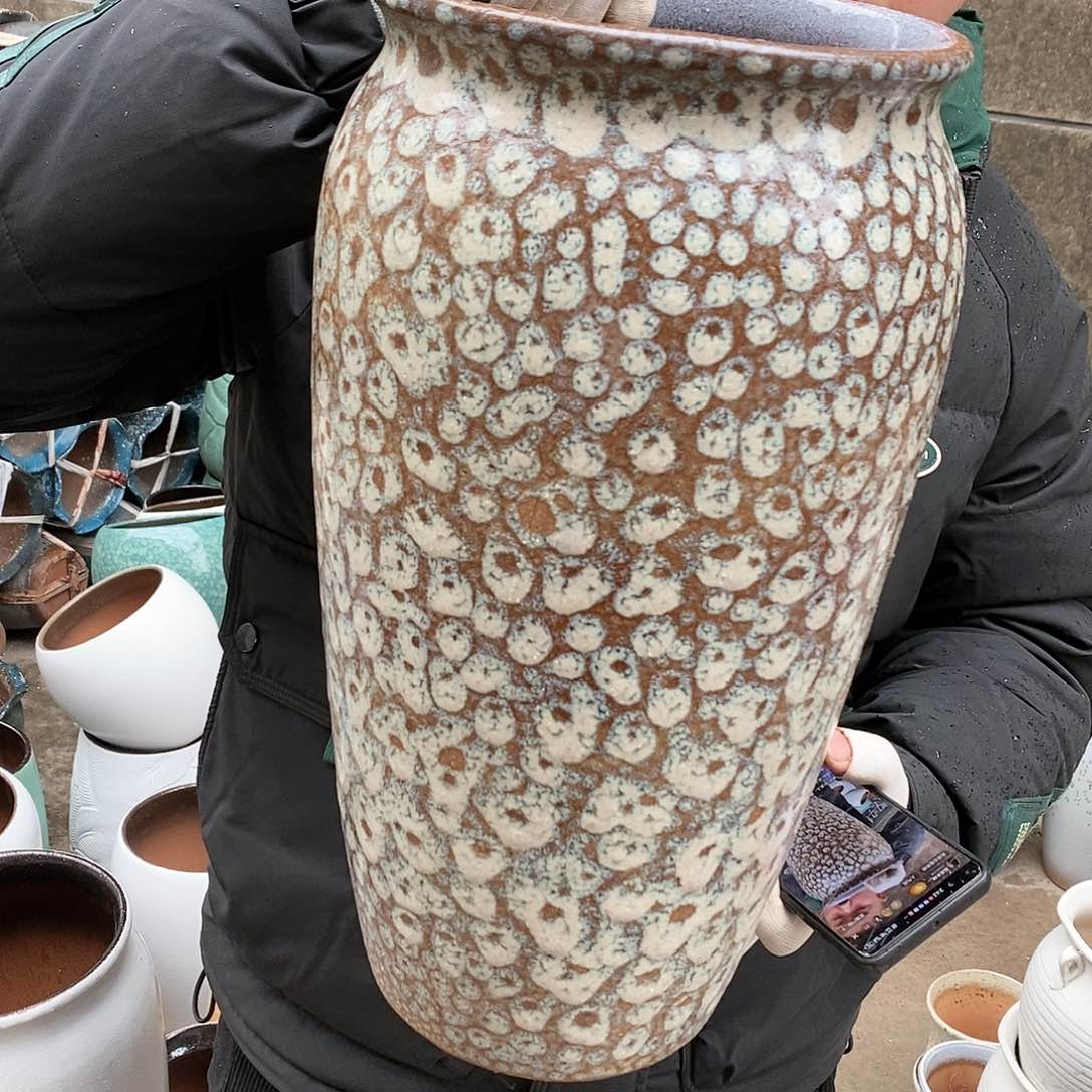 紫砂花盆正品口20高42