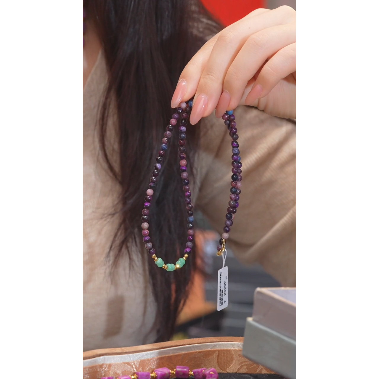 苏纪石（舒俱来）项链18K金镶嵌多样性发 卡4@@W4781