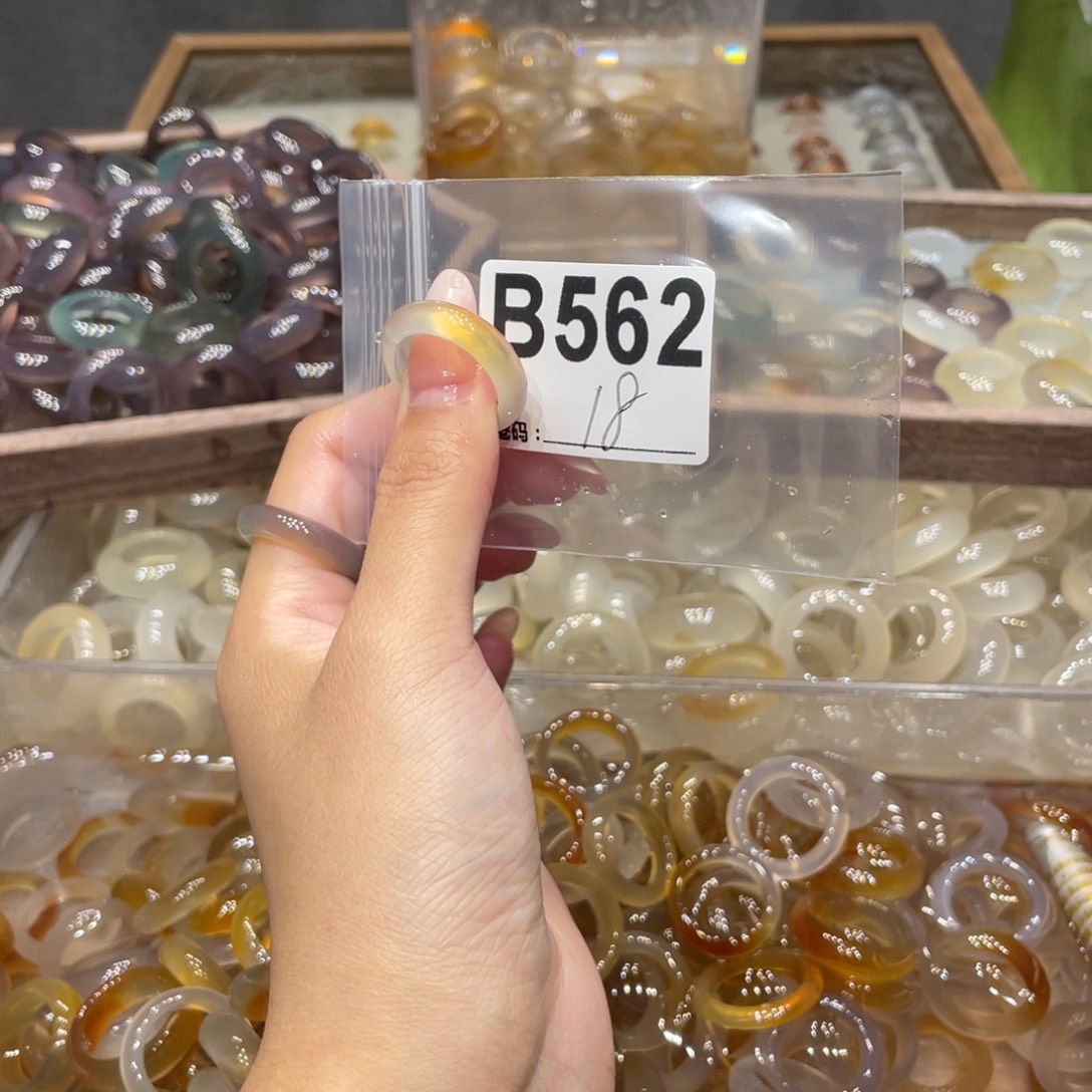 玛瑙/玉髓未镶嵌戒指562