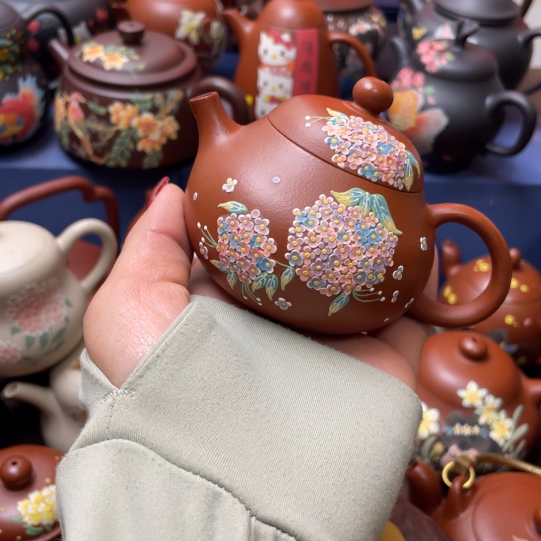 空***兰紫砂茶杯紫砂主人杯160cc