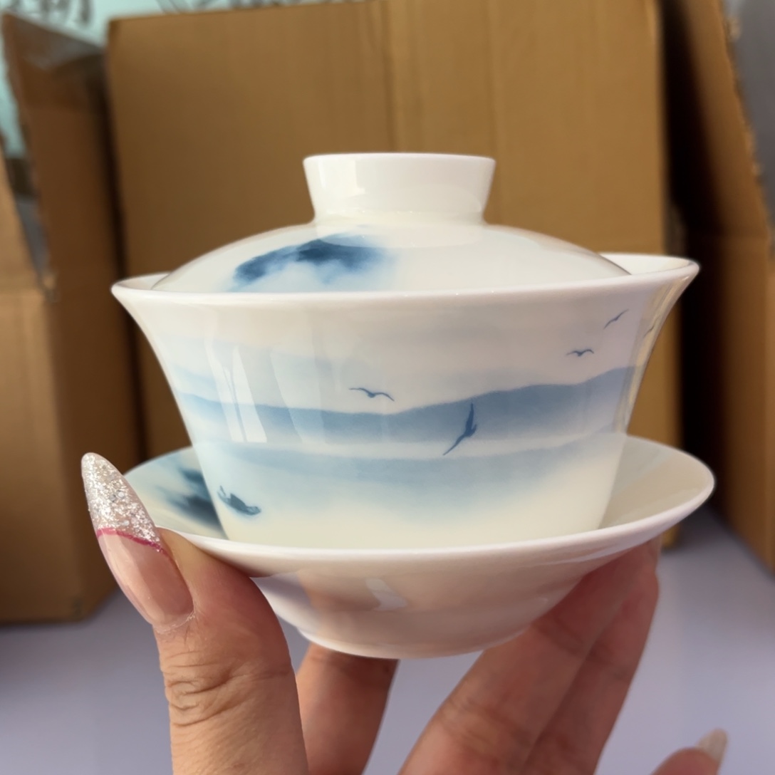 瓷片水云间市场盖碗