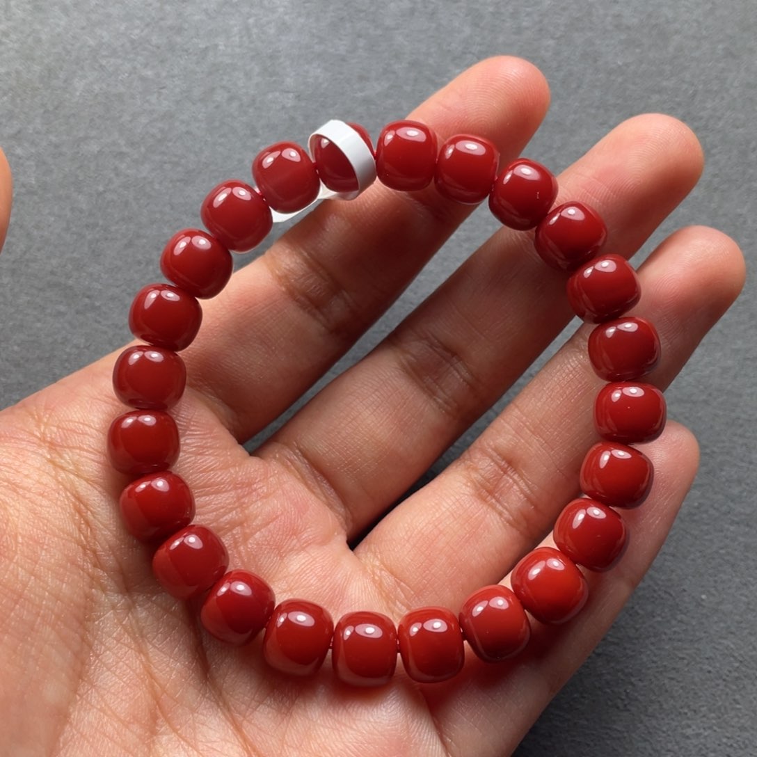 南红玛瑙配饰未镶嵌8.5mm