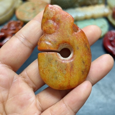 吊坠白玉菩提把件