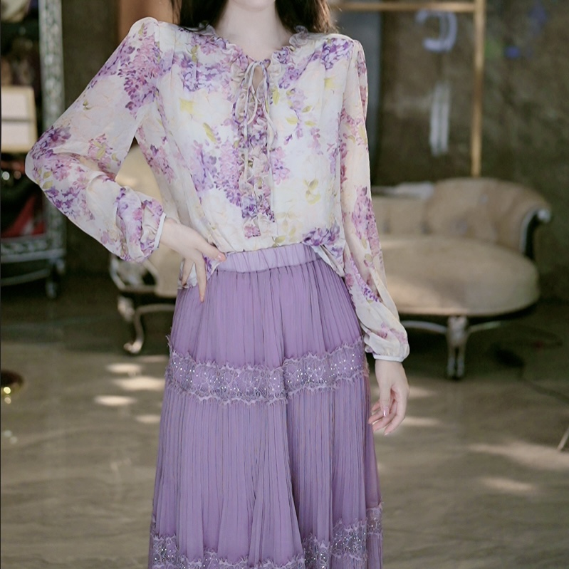 SEJI/瑟纪【迷梦伊甸园】法式轻奢时尚百搭上衣