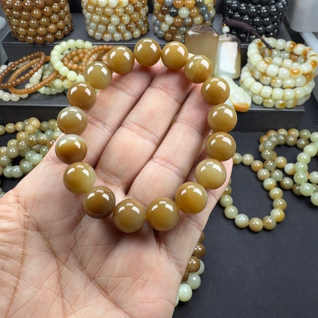 和田玉未镶嵌手链