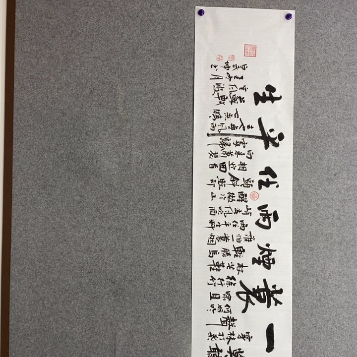 白武坤老师现场书写