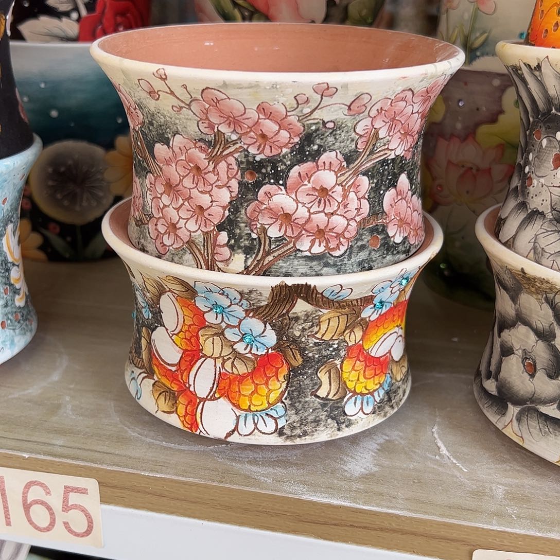 景德镇炫彩手绘口12.5高8.5