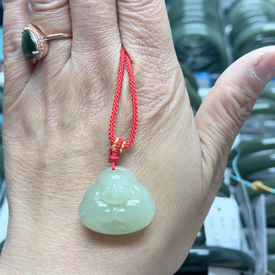 和田玉（糖玉）吊坠(赠链)未镶嵌用****眸