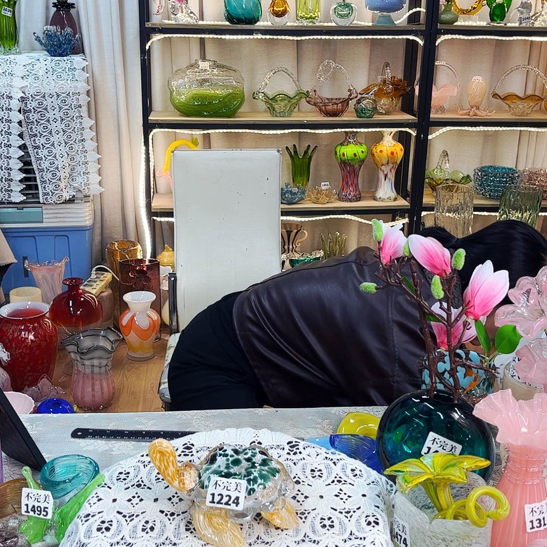 乌龟家悦美居琉璃摆件不完美