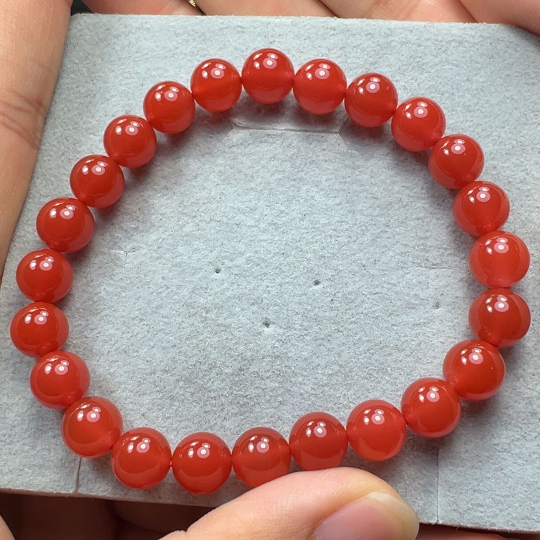 南红玛瑙手串未镶嵌