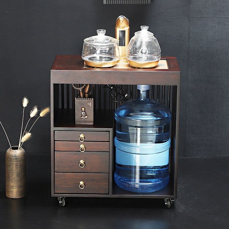 木辰物 家用多功能茶水柜移动茶车简约茶边柜烧水茶台茶几