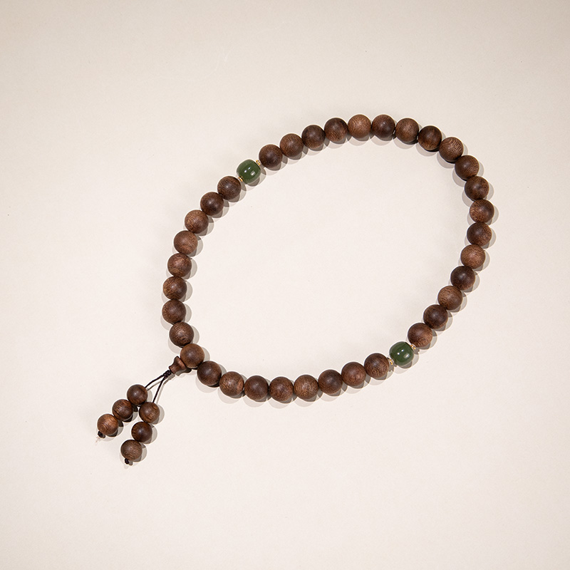 沉香“江苏非遗文化”收藏级香港昆仑梅格沉香手串12mm ESCX471【雅】