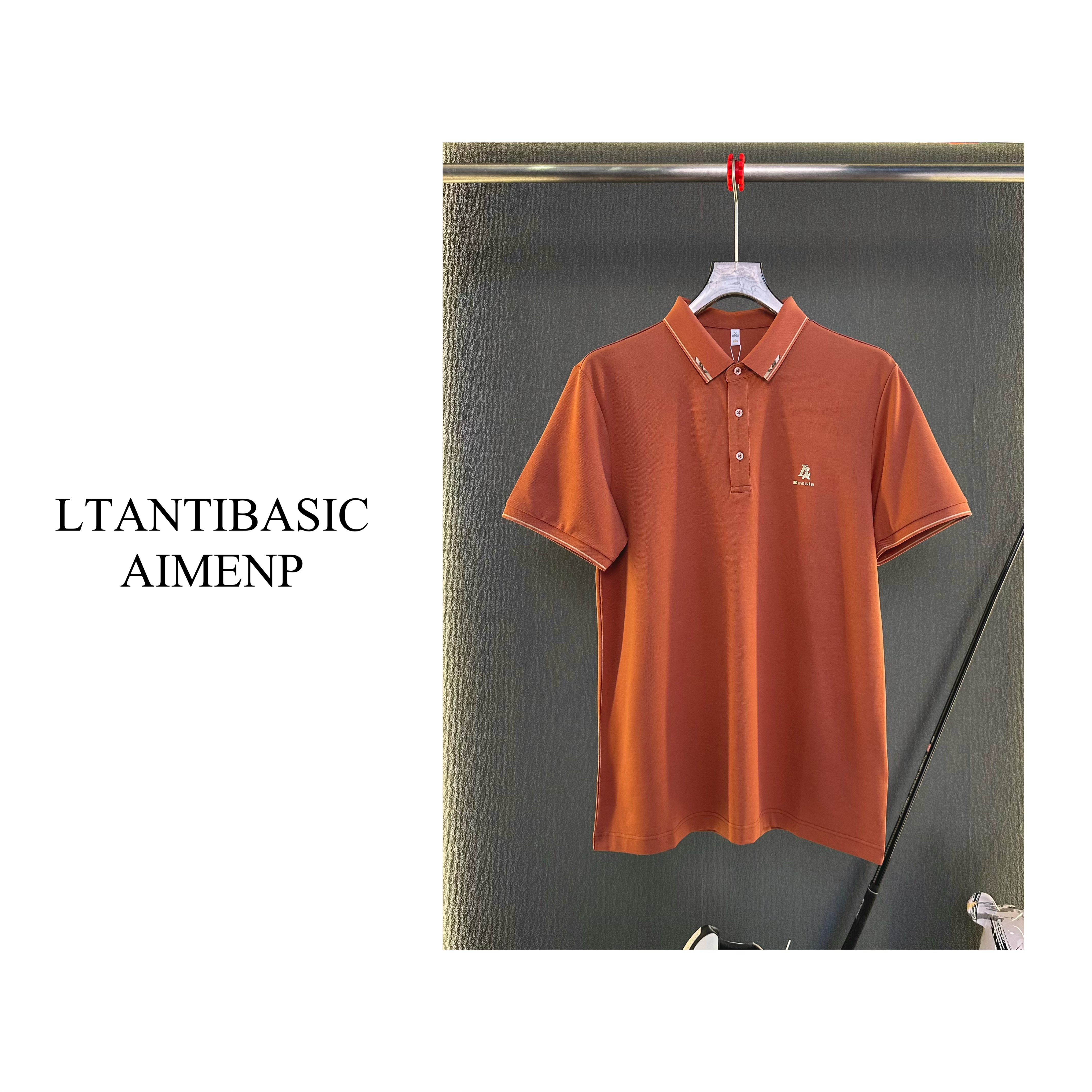 夏季新款高压工艺POLO衫宽松T恤潮牌百搭重磅男士短袖上衣3911