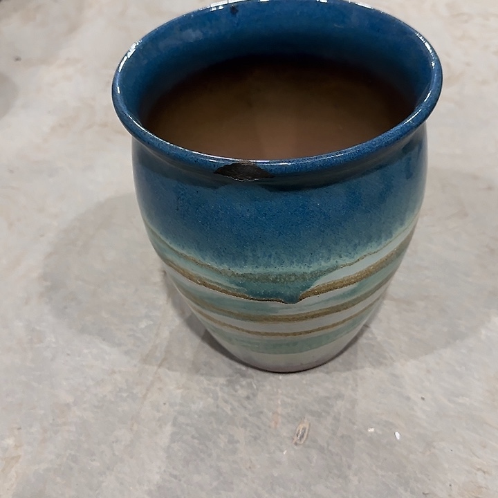 微瑕啦啦啦啦粗陶花盆