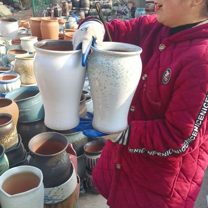 红陶口15高26瑕疵两个