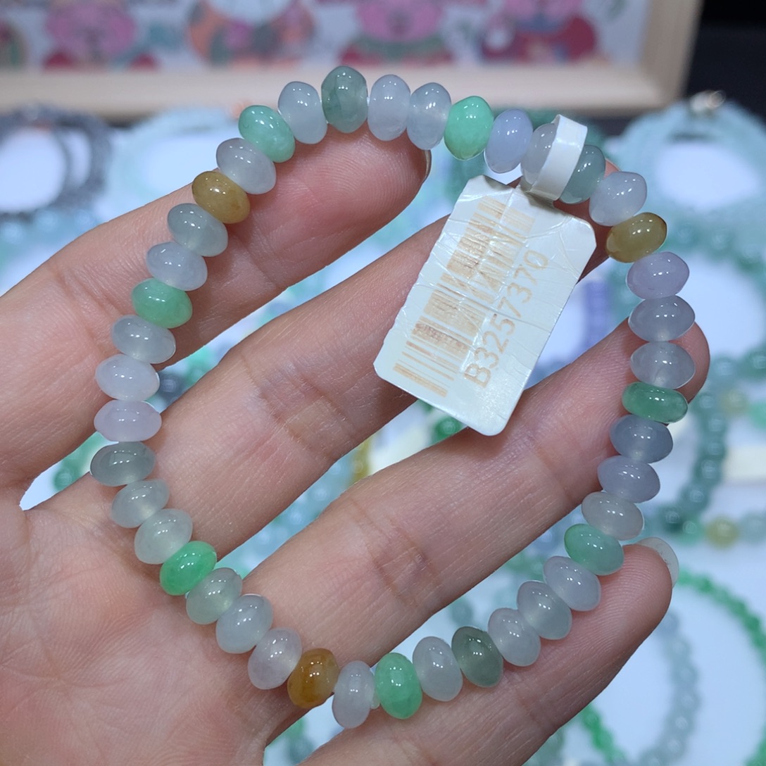 翡翠未镶嵌手链天然