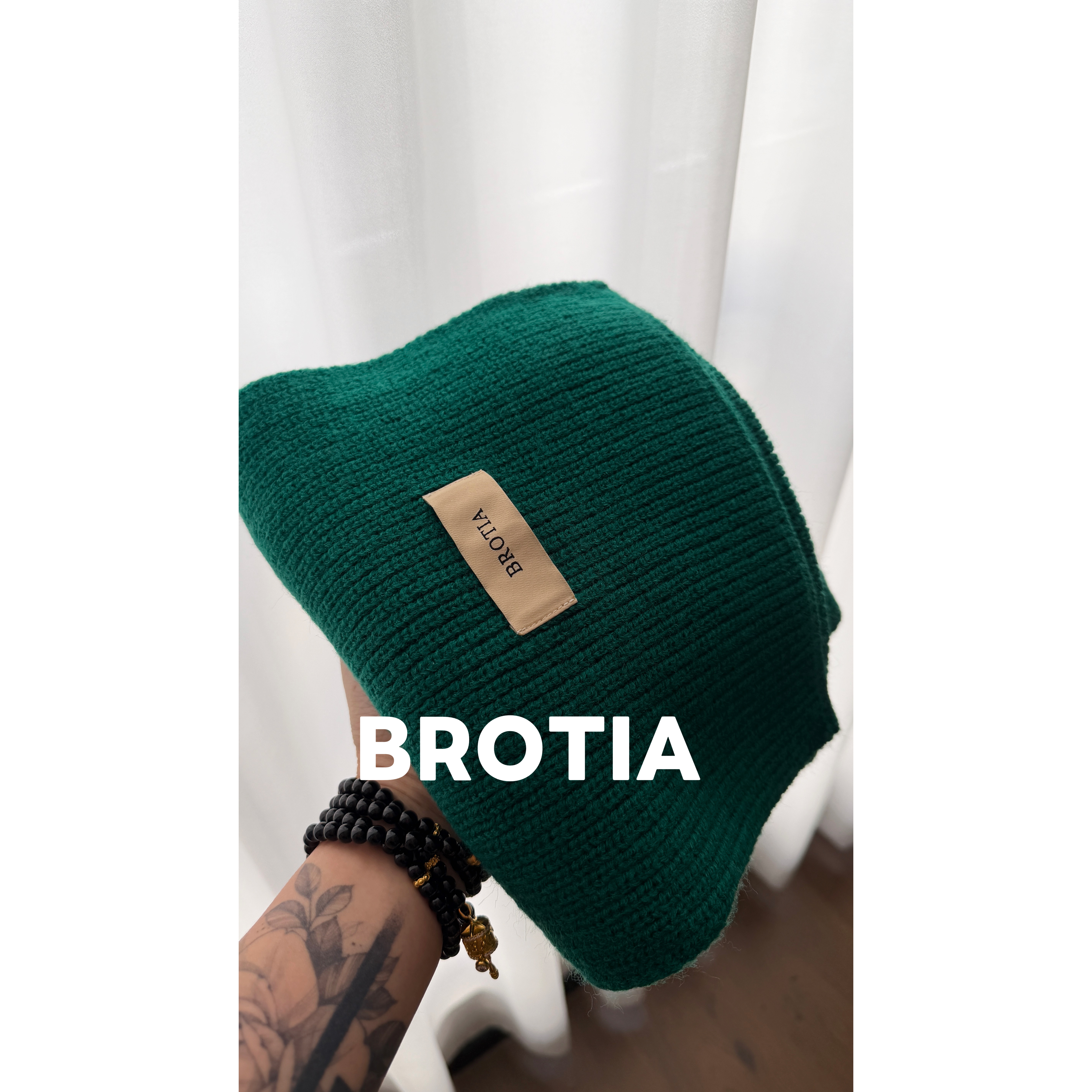 BRA 【宝石绿围巾】25秋冬圣诞氛围感纯色围巾冬季显白围巾