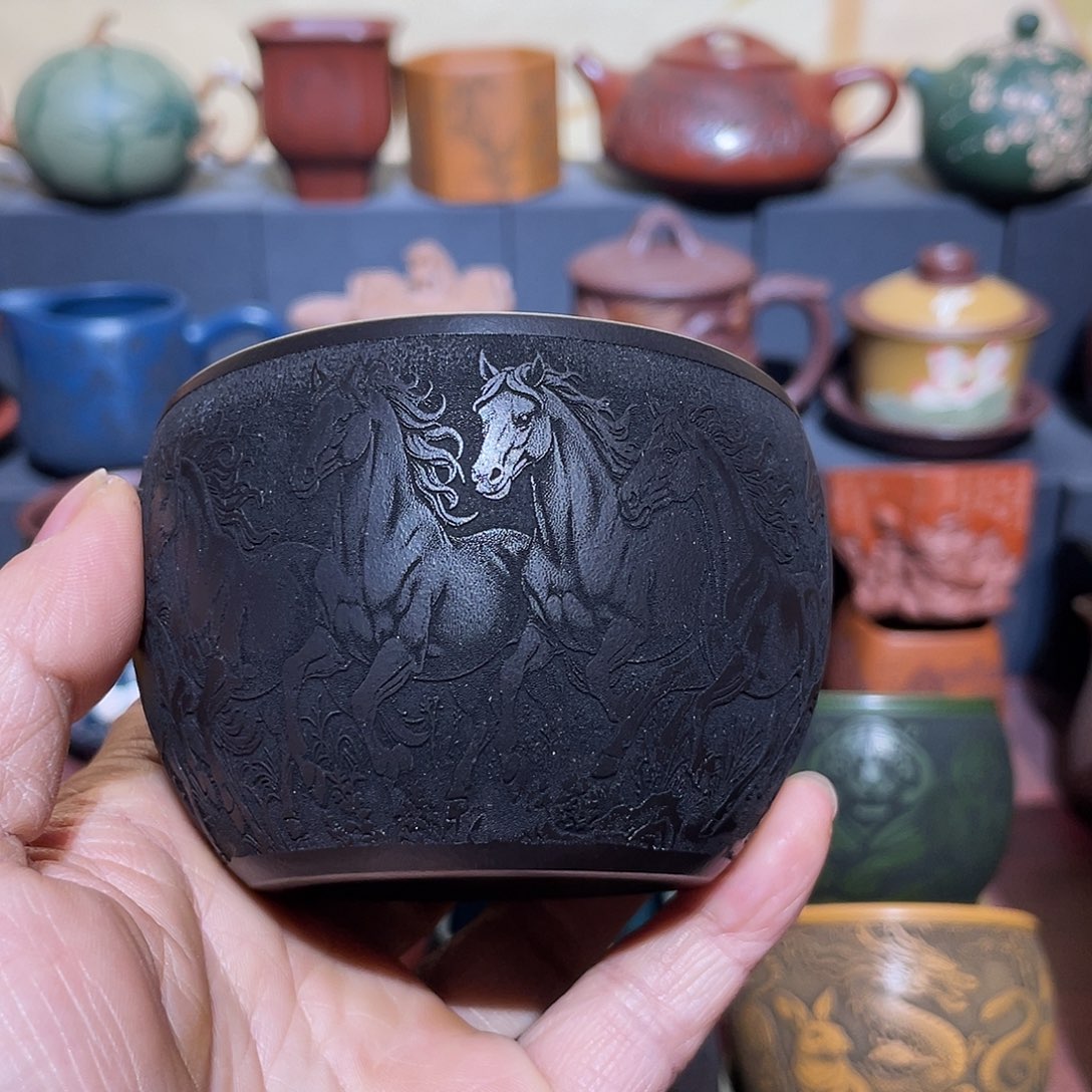 原矿紫砂手工主人杯