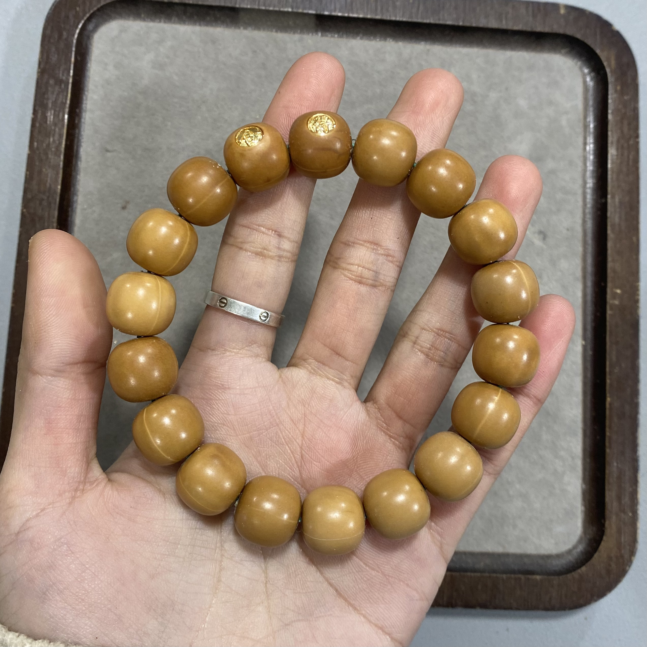 A200 【双标】猴头核桃老型珠单圈手串