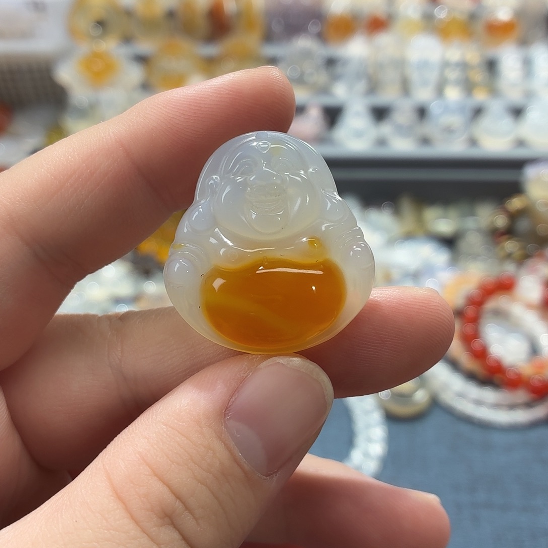 玛瑙/玉髓未镶嵌吊坠(不含链)