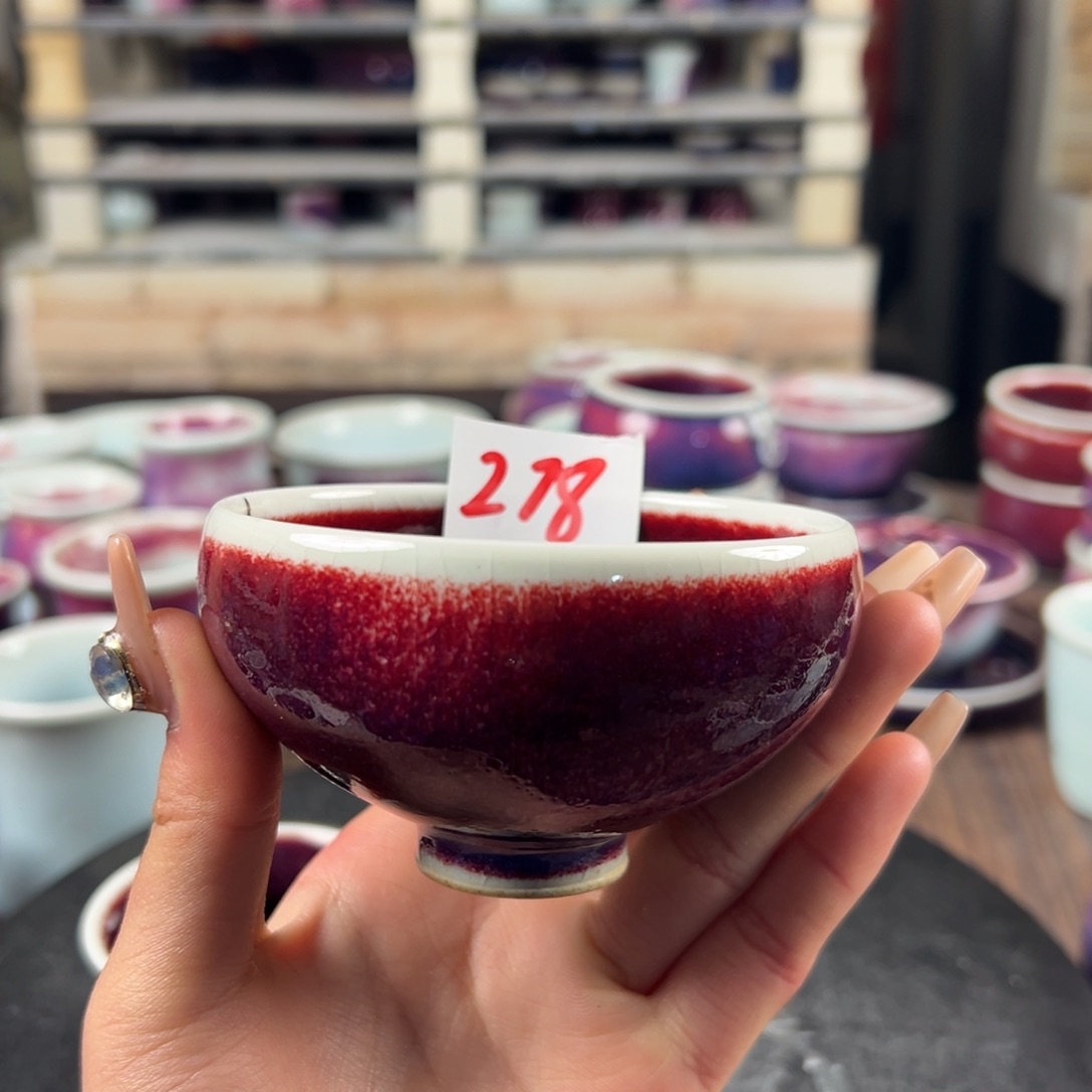 瓷片微瑕主人杯纯手工