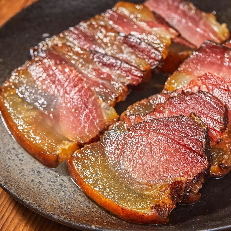 正宗四川特产柴火烟熏五花腊肉肥而不腻瘦而不柴500克