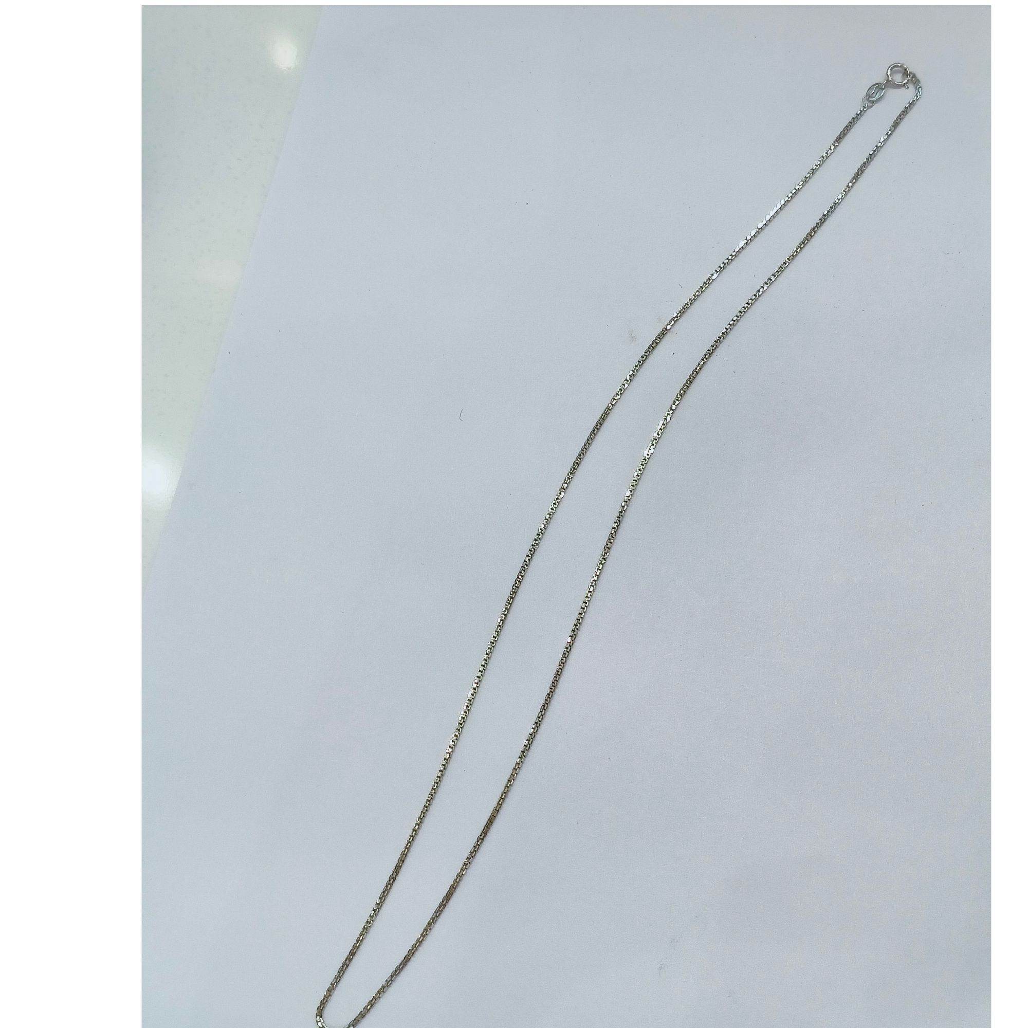 CBAI/菜百AL18K金项链素款简约