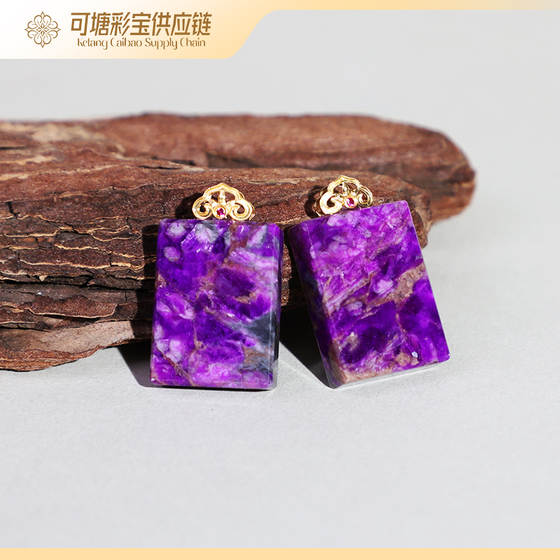 南非舒俱来 18K金 S级 红丝绒 舒俱来无事牌吊坠/多样性 发一个