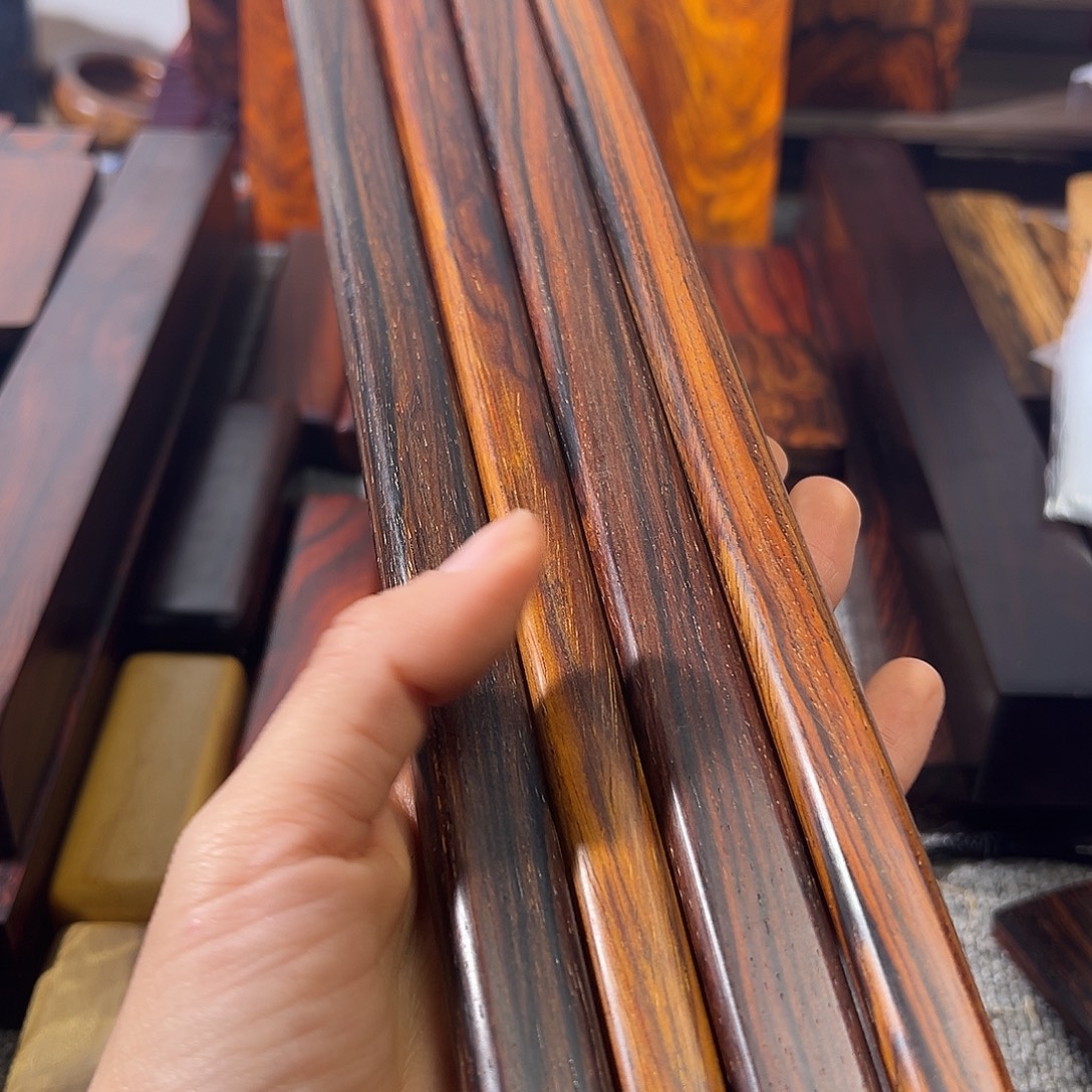 ****安微凹黄檀四根把玩棍