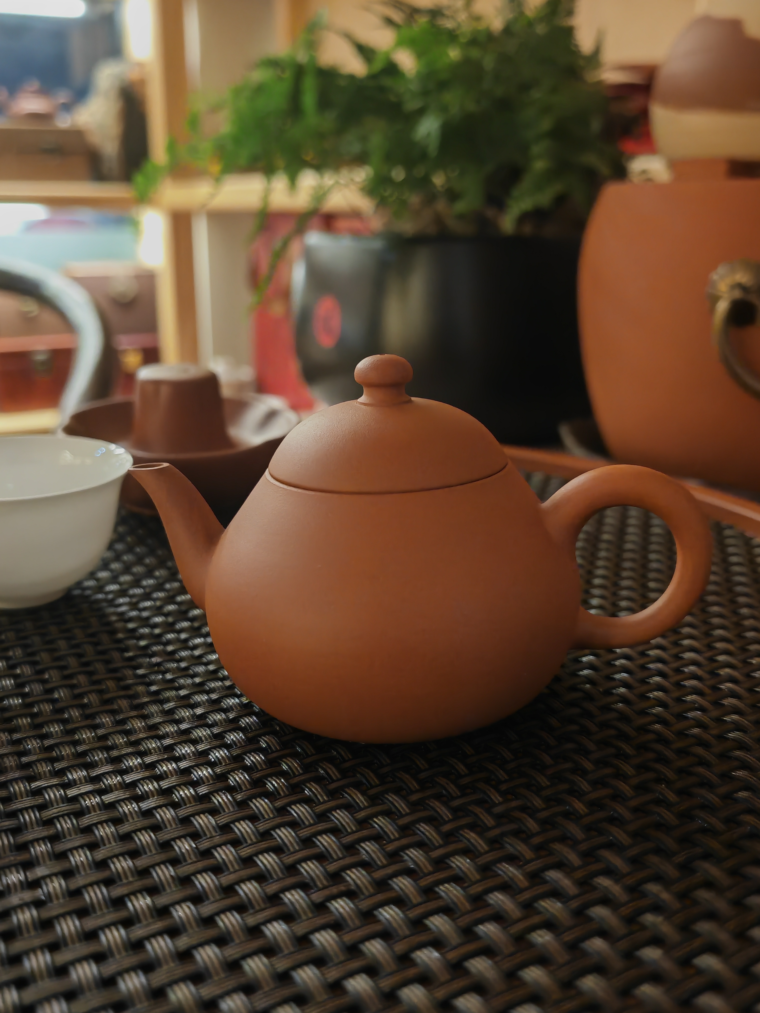 《惠铨/梨式》潮州手拉壶全手工紫砂鸡蛋黄工夫茶壶泡茶壶茶具90cc