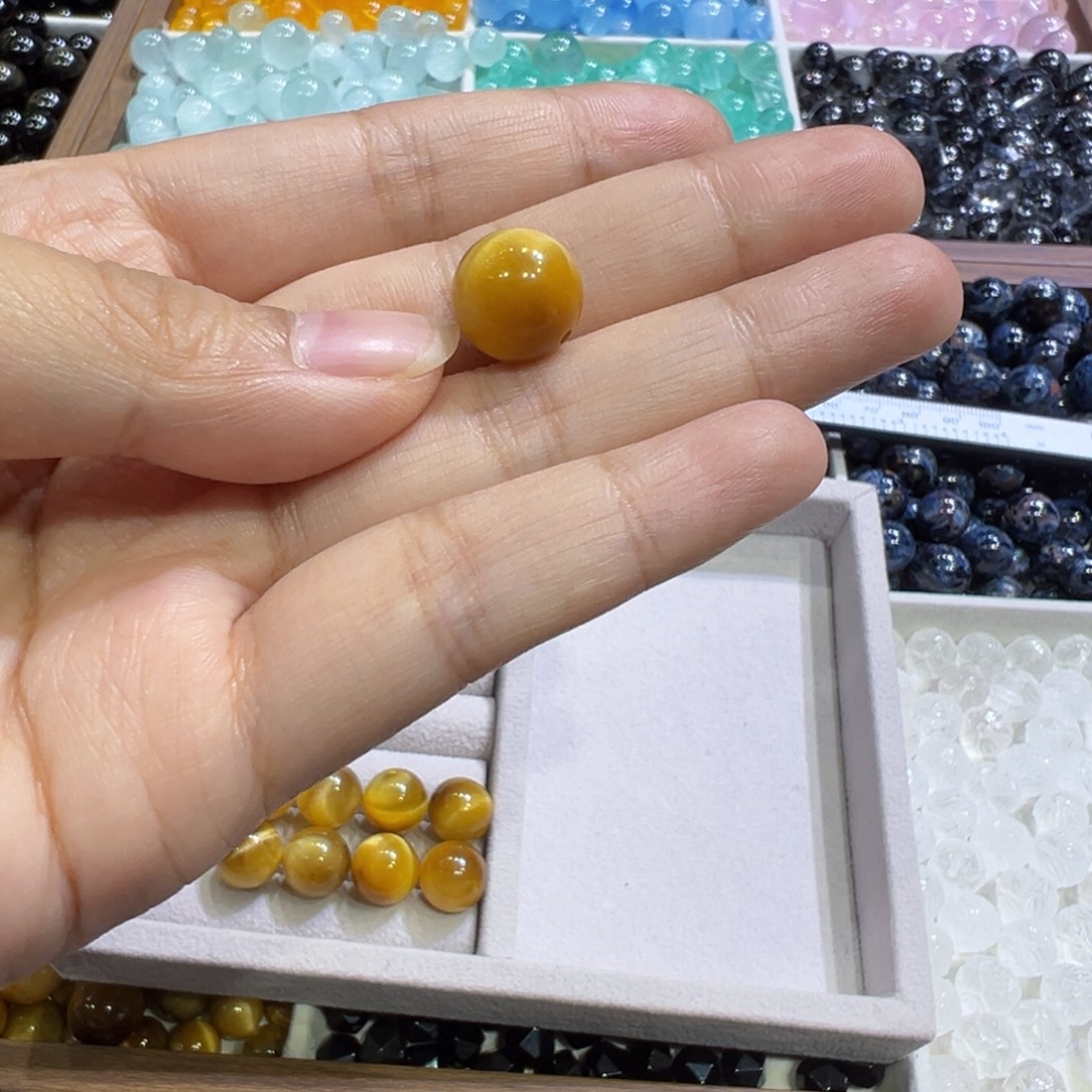 小***干合金查罗石水晶单珠