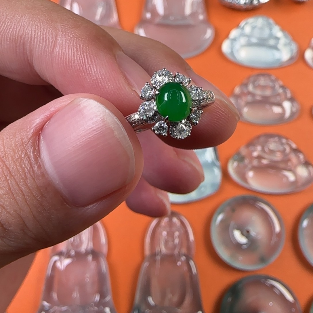 定制翡翠未镶嵌天然