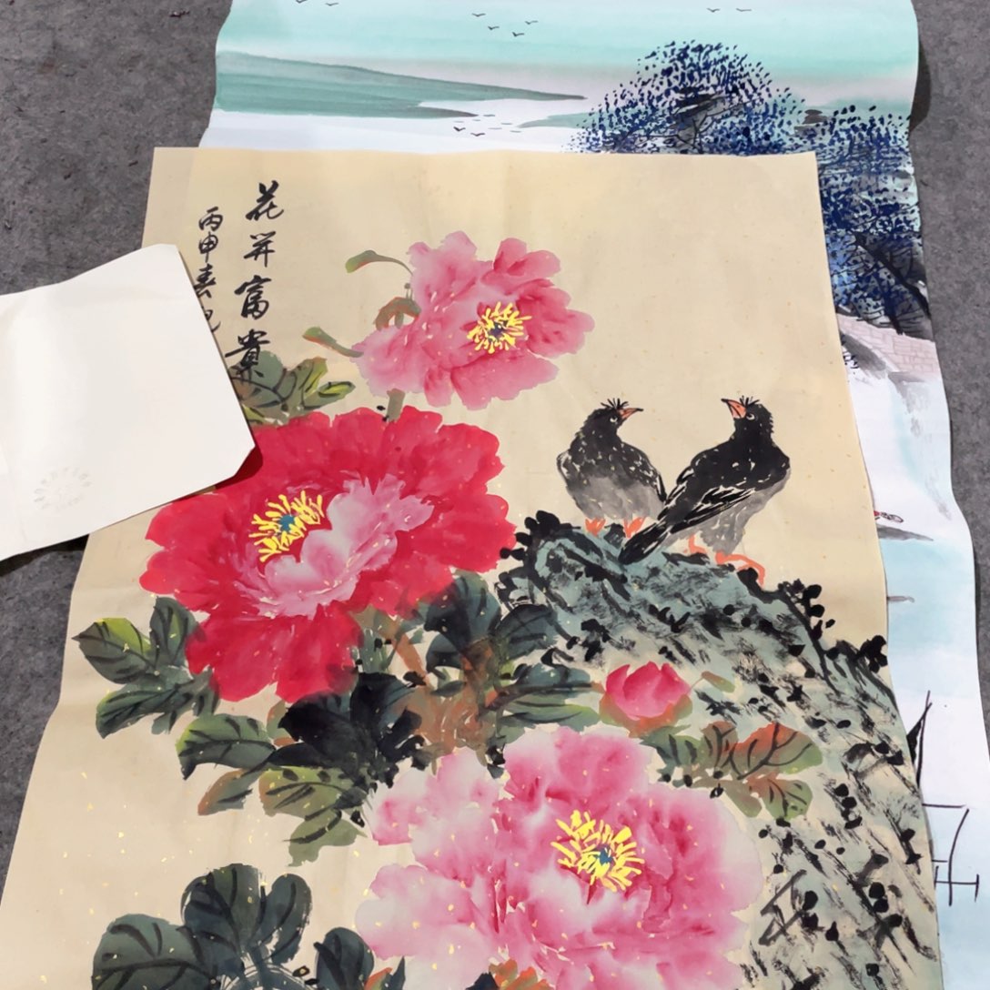 国画国画作品画心一张