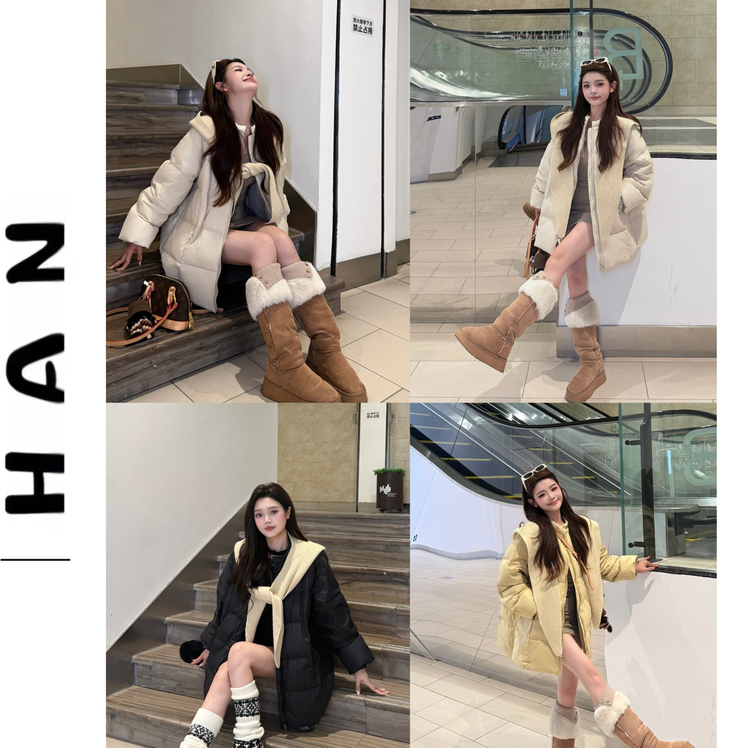 【北海道】秋冬必备 韩系羽绒服➕披肩